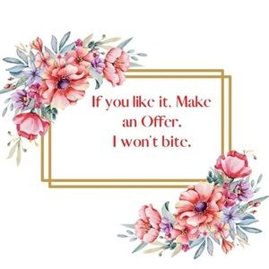 Make me an offer! Reasonable offers are welcome 🌸